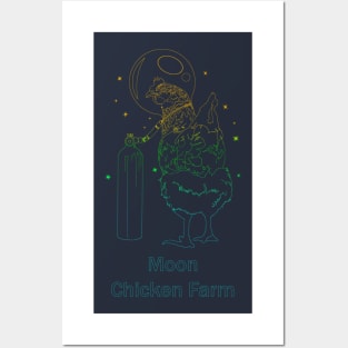 chicken farm Posters and Art